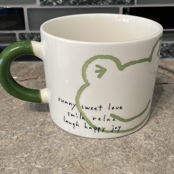 Frog Inspirational Mug “sunny sweet love smile relax laugh happy joy” - Picture 1 of 6